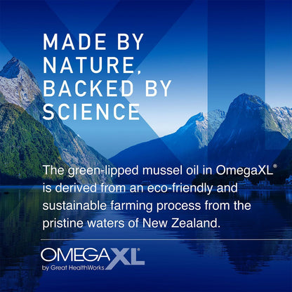 OmegaXL Joint & Muscle Support Supplement Drug-Free 300 Softgels