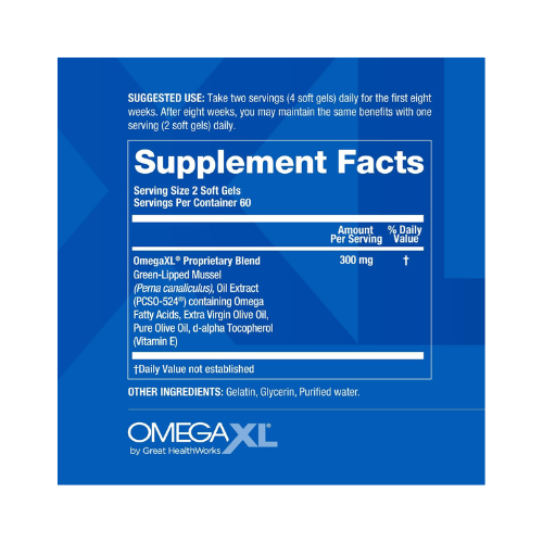 OmegaXL® Joint & Muscle Support Drug-Free Supplement 120 Softgels
