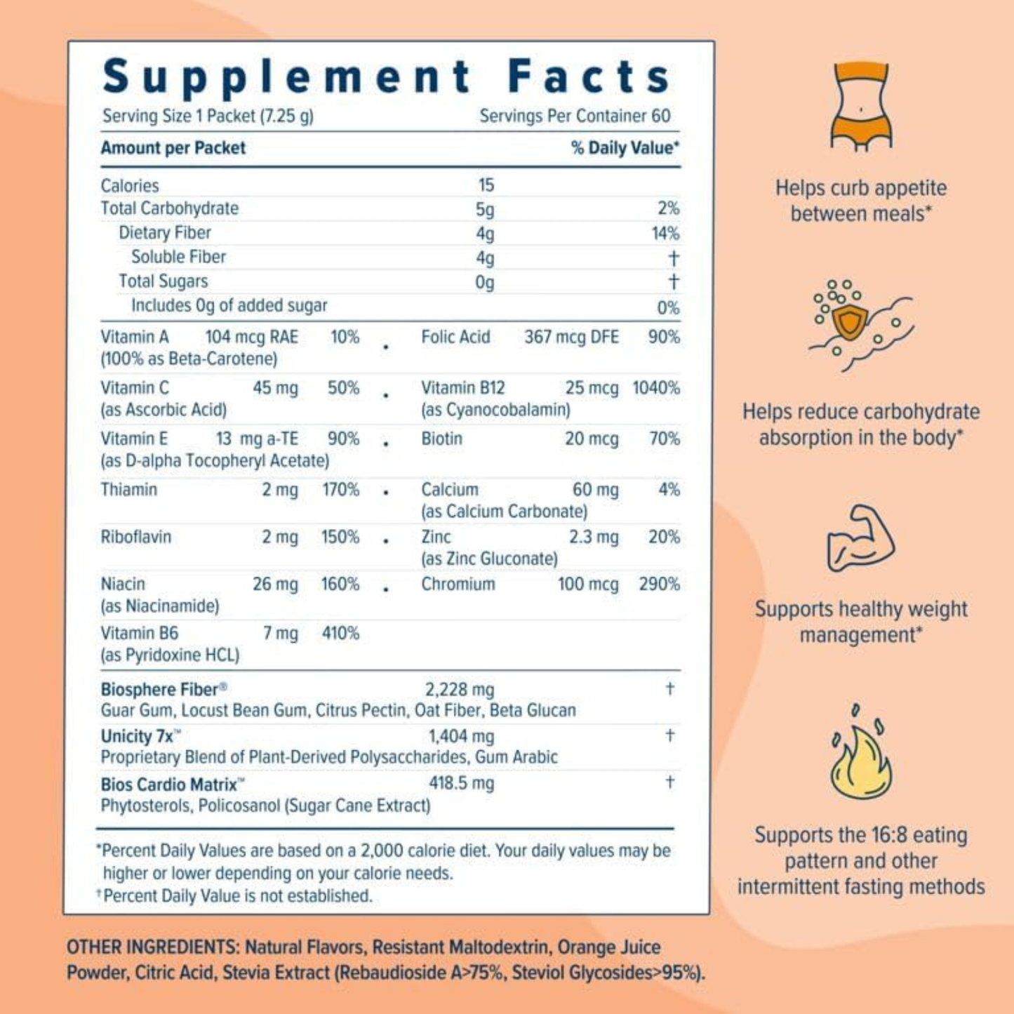 Unicity Balance Natural Orange Flavor 7.65oz 30 Count